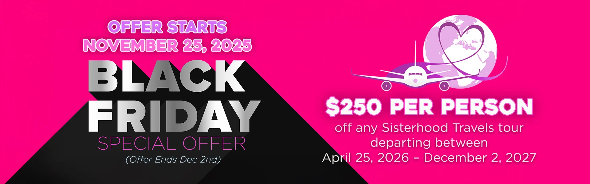 Black Friday sale at Sisterhood Travels
