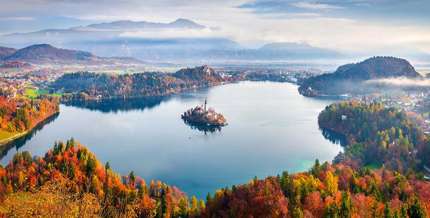 Lake Bled Aeriel