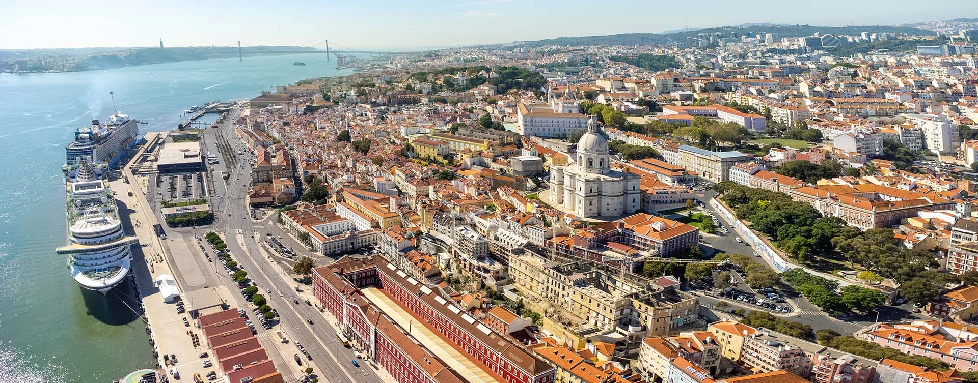 Lisbon Aerial City Center
