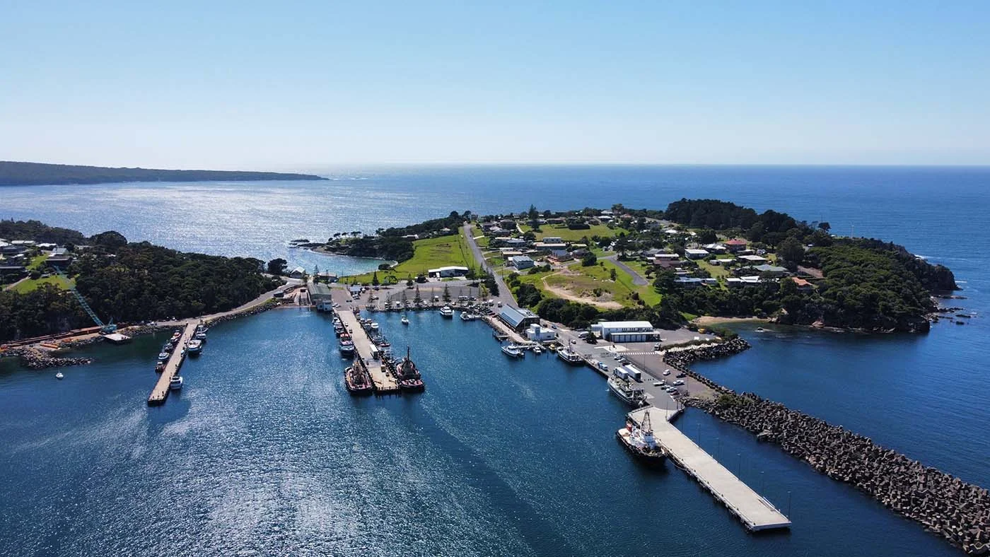 Mackinac Island Pier Aerial