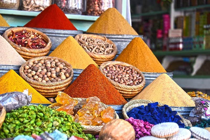 Marrakech souks spice