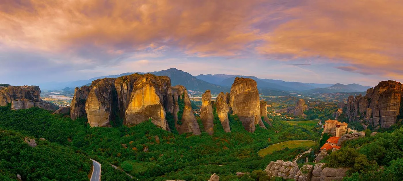 Meteora Varlaam Monastery Pano 1 | Solo Travel For Women | Sisterhood Travels Group Tours