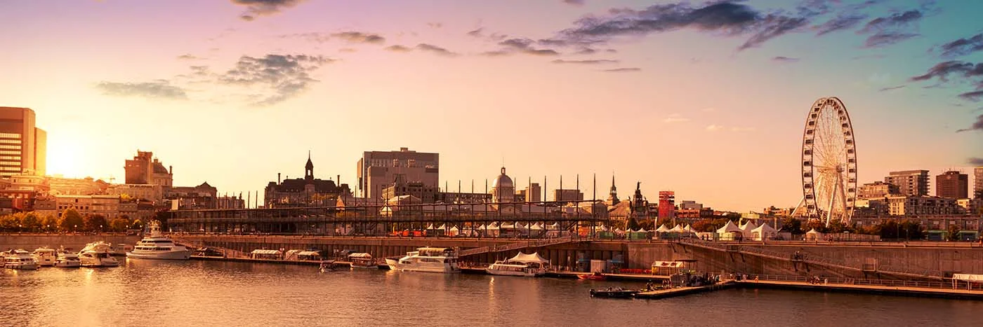 Montreal Old Port Pano Sunset