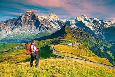 Mount Eiger Hiking Woman