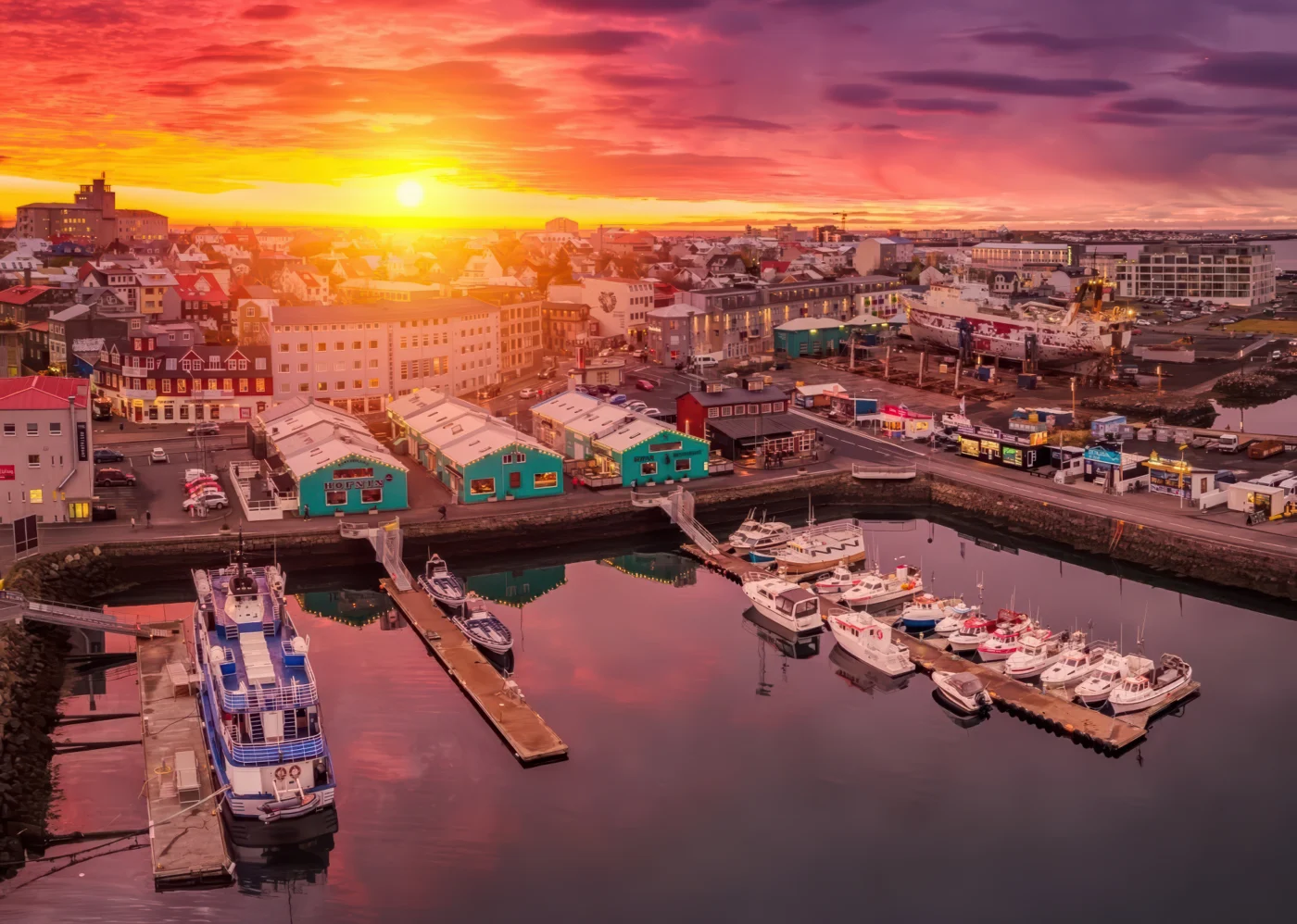 Luxury Iceland Geothermal Escape for Women 9 Reykjavik Harbor 1400 | Solo Travel For Women | Sisterhood Travels Group Tours