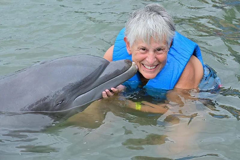 sisterhood swiming with the dolphins