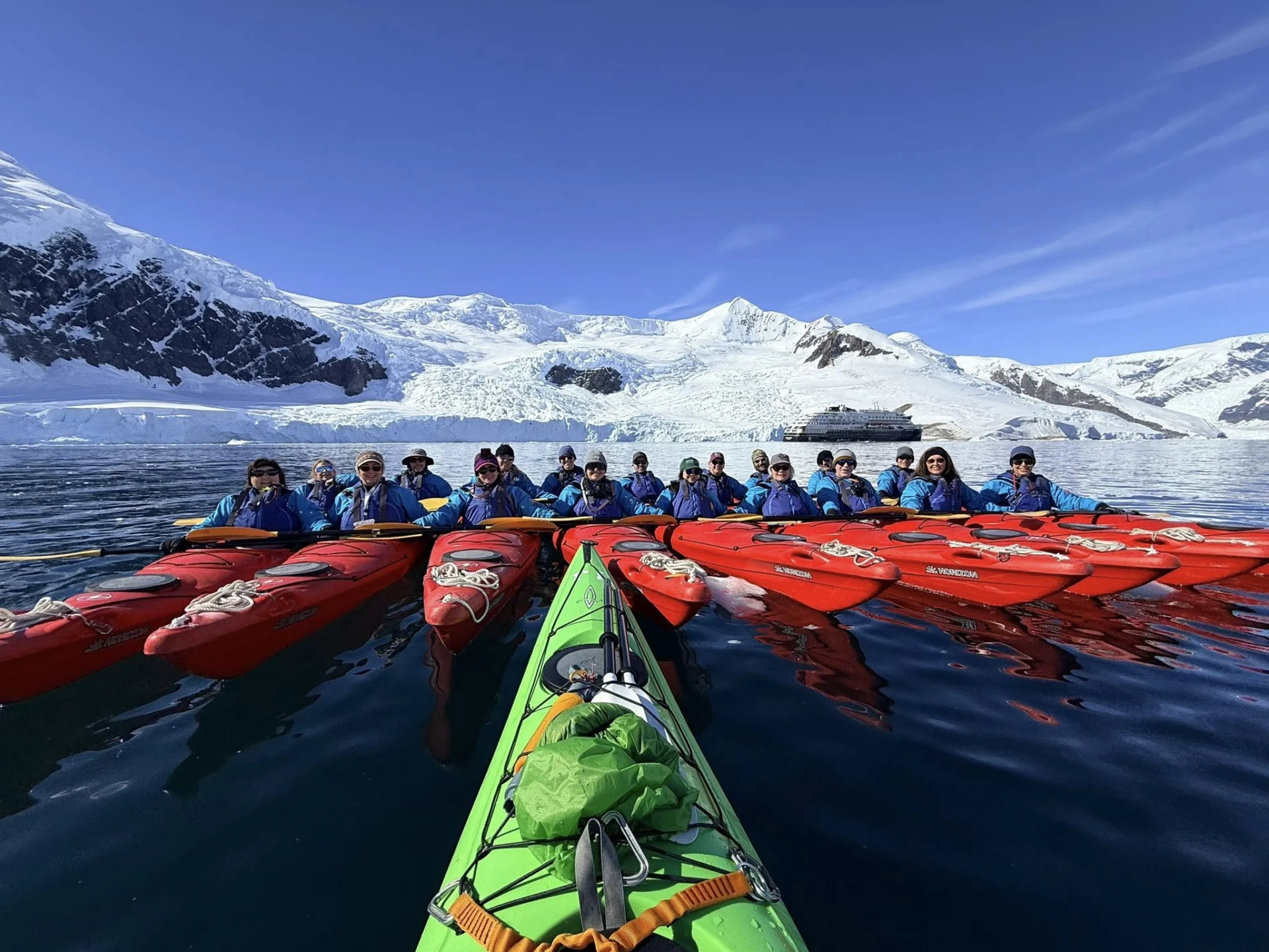 Kayaking in Antartica