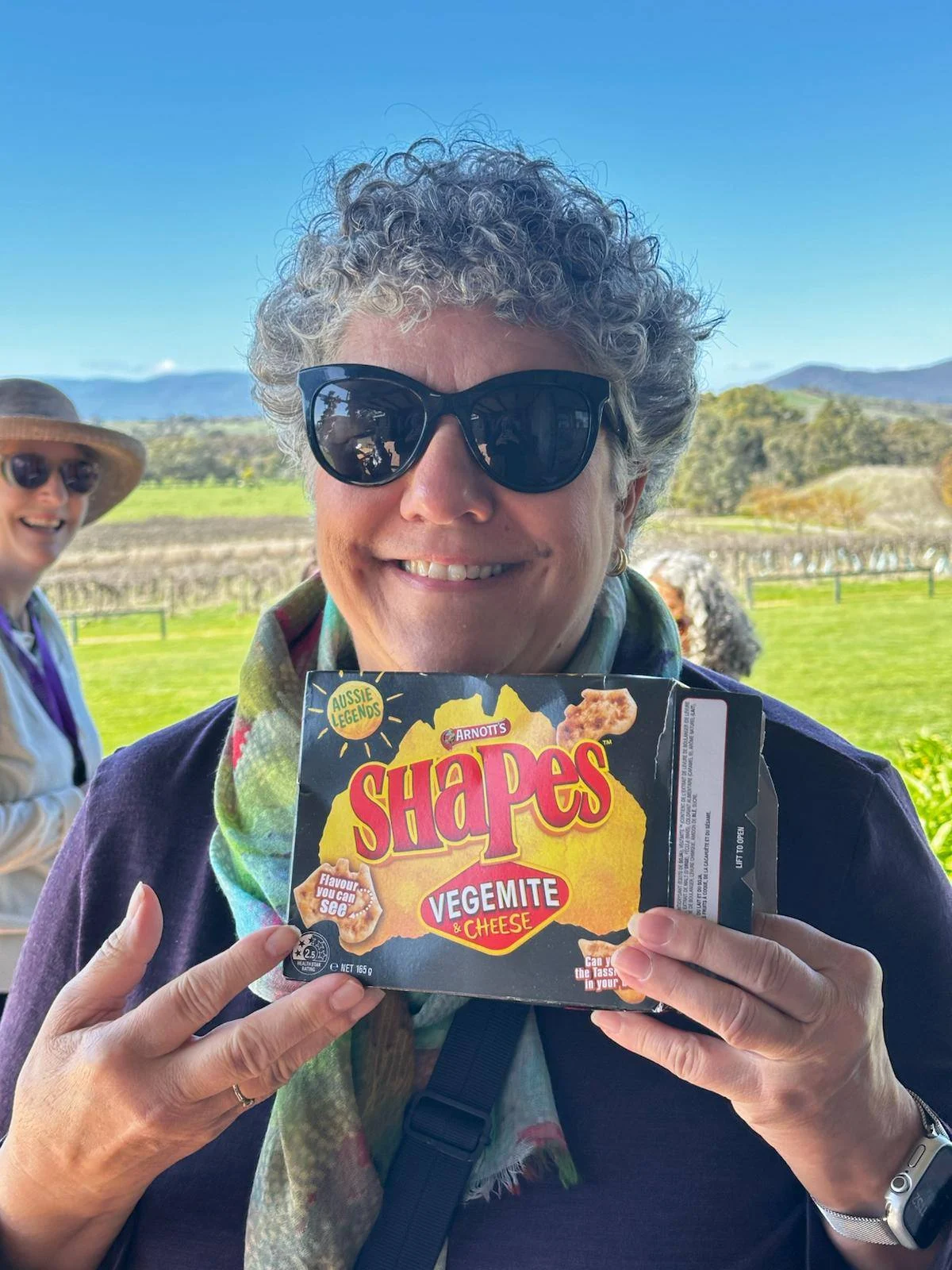 Checking out the food on a Sisterhood Travels trip to Australia