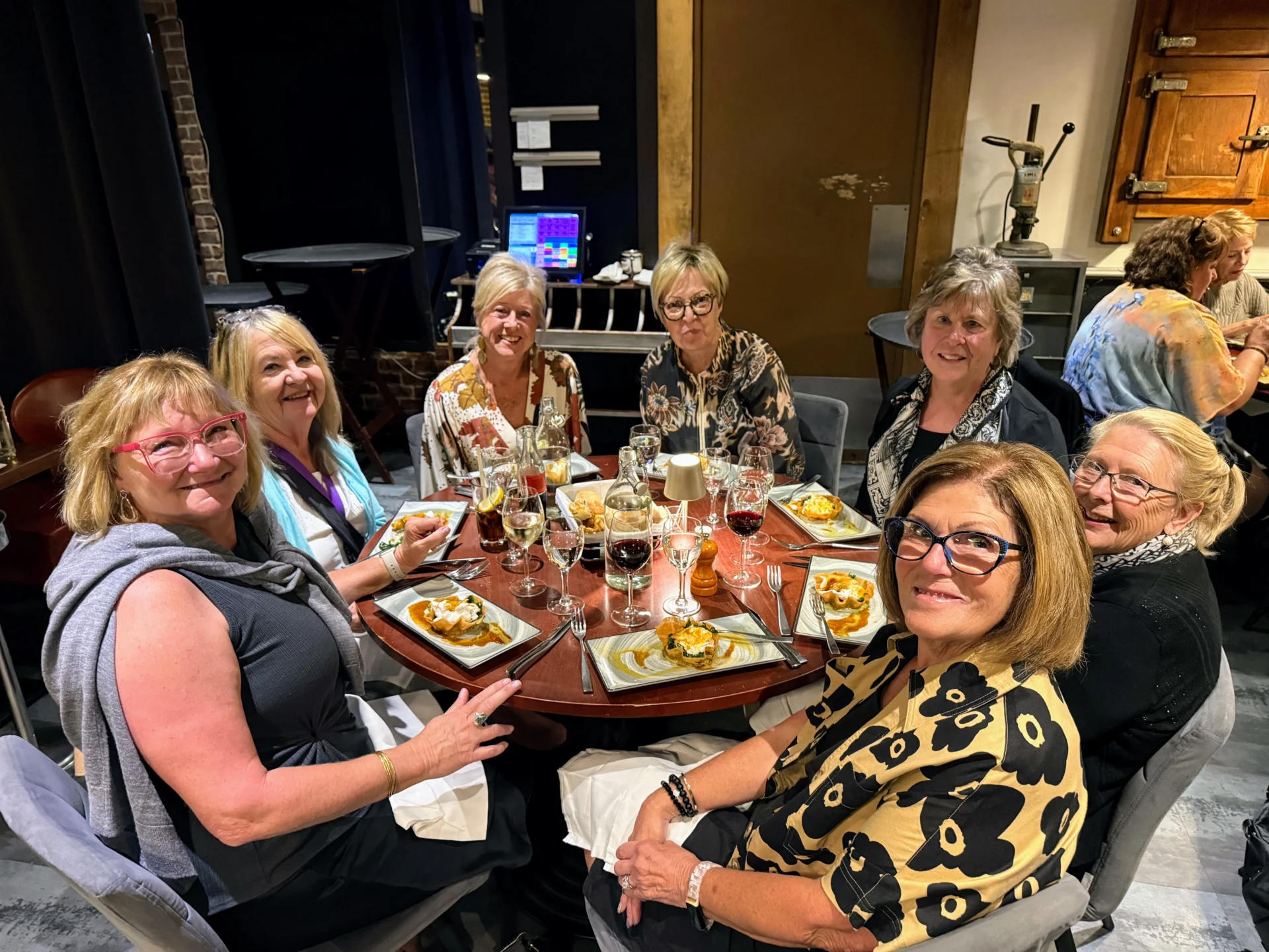 My Experience Traveling With Sisterhood Travels: What You Can Expect On Your First Trip 5 Having dinner with my fellow sisters