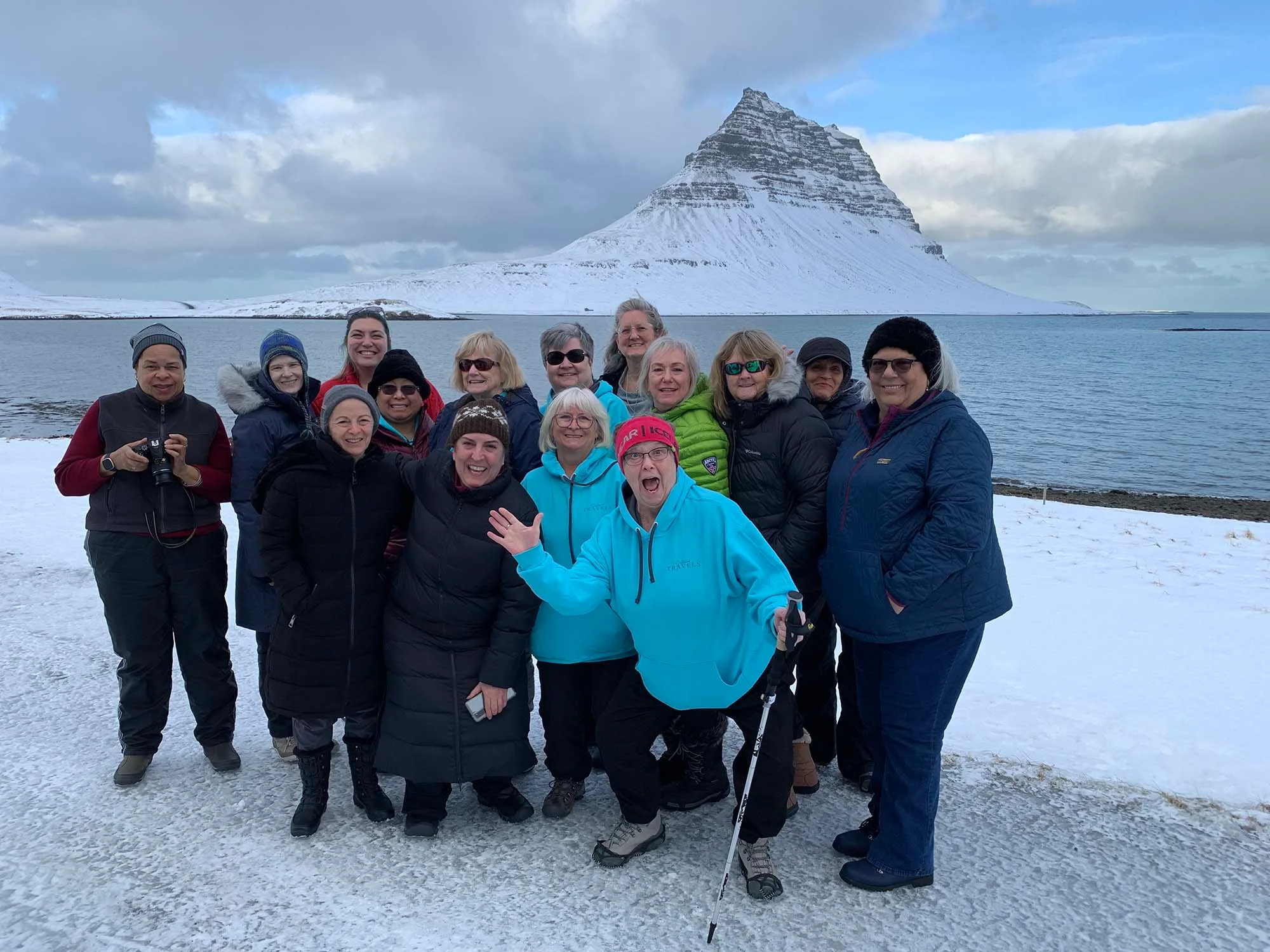 The Sisters from Sisterhood Travels having a blast in Iceland