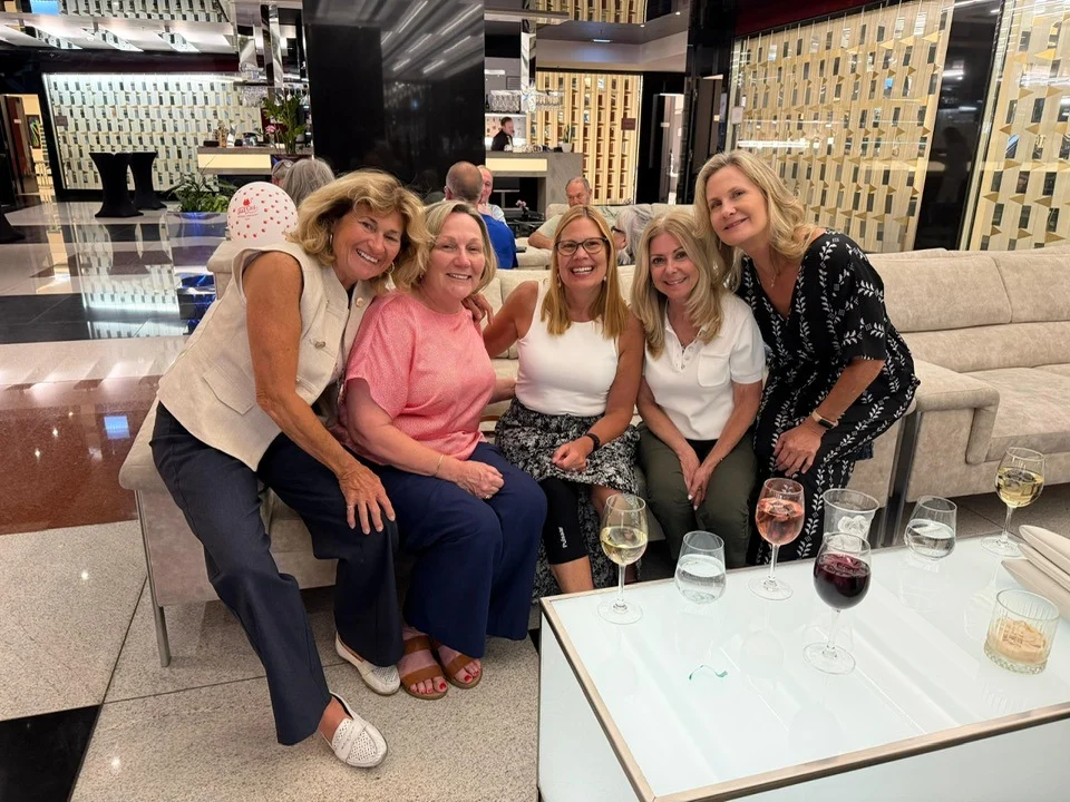 women on a womens only group trip