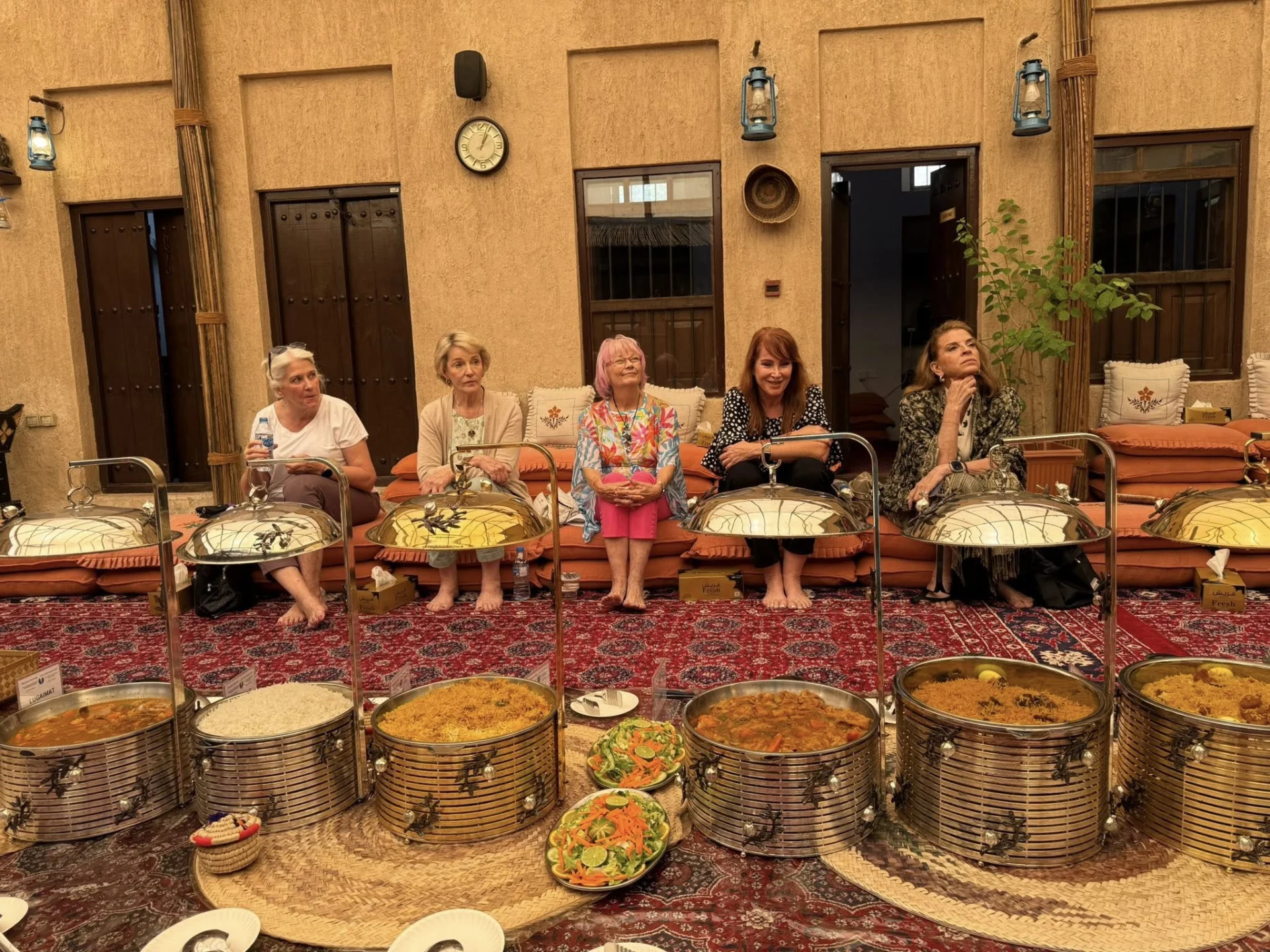 Women on a sisterhood travels trip