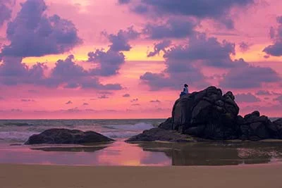 bentota sri lanka sunset