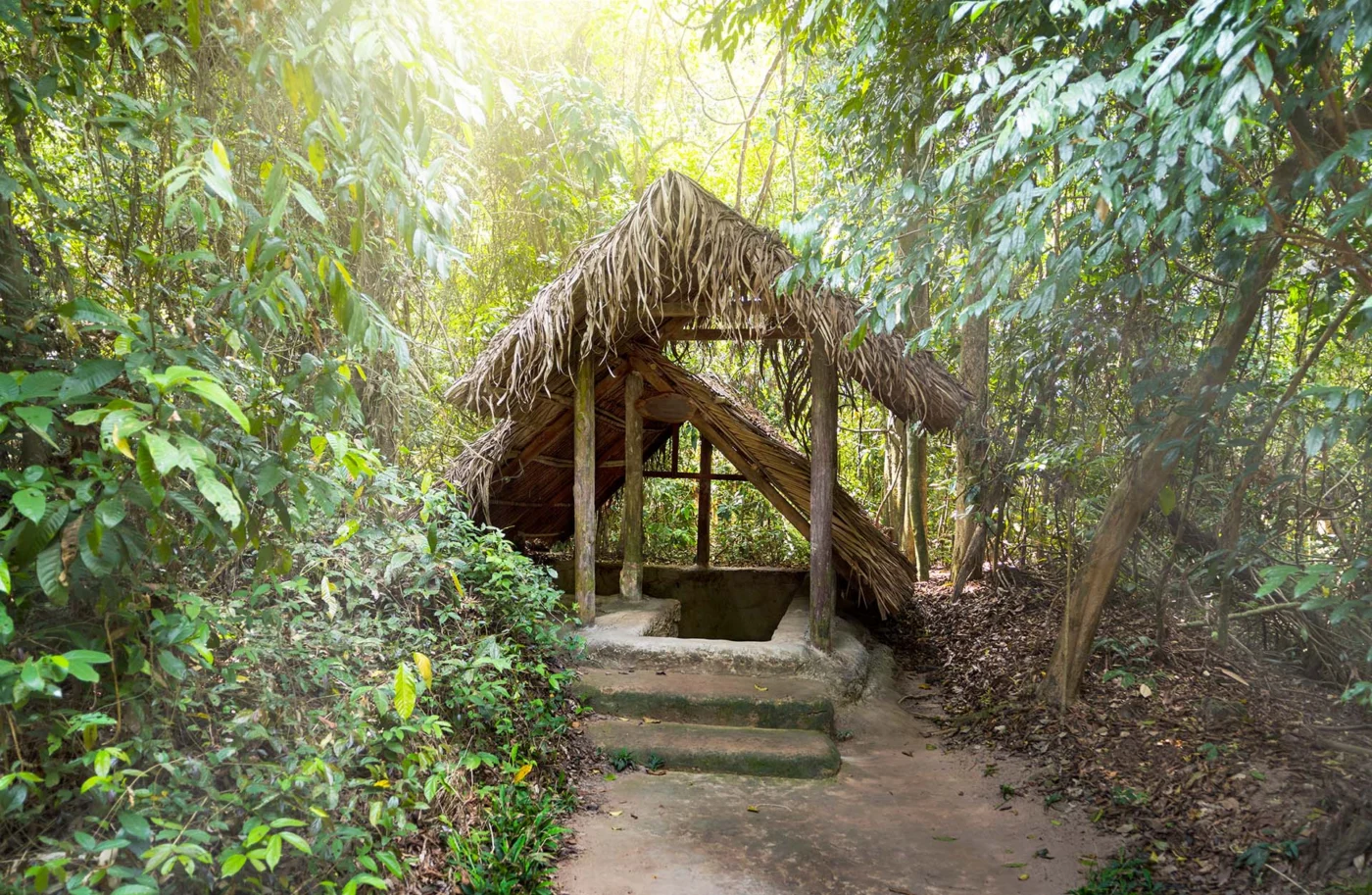 cu chi tunnels entrance 1400 | Solo Travel For Women | Sisterhood Travels Group Tours