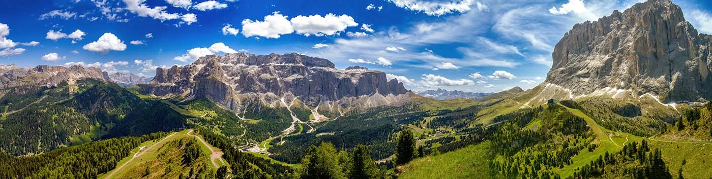 dolomites summer pano