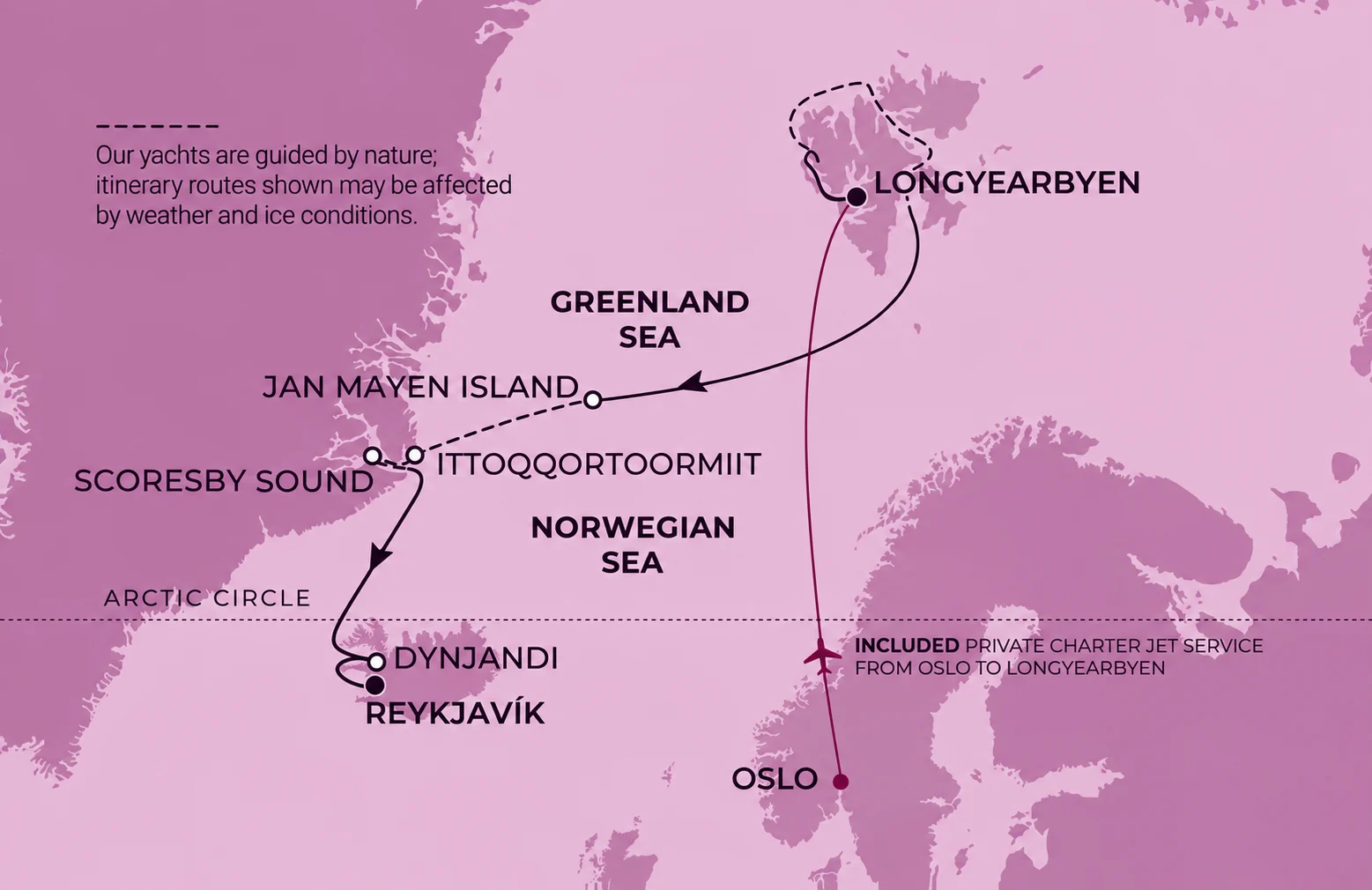 Greenland & High Arctic Expedition Cruise for Women 2027 2 greenland map