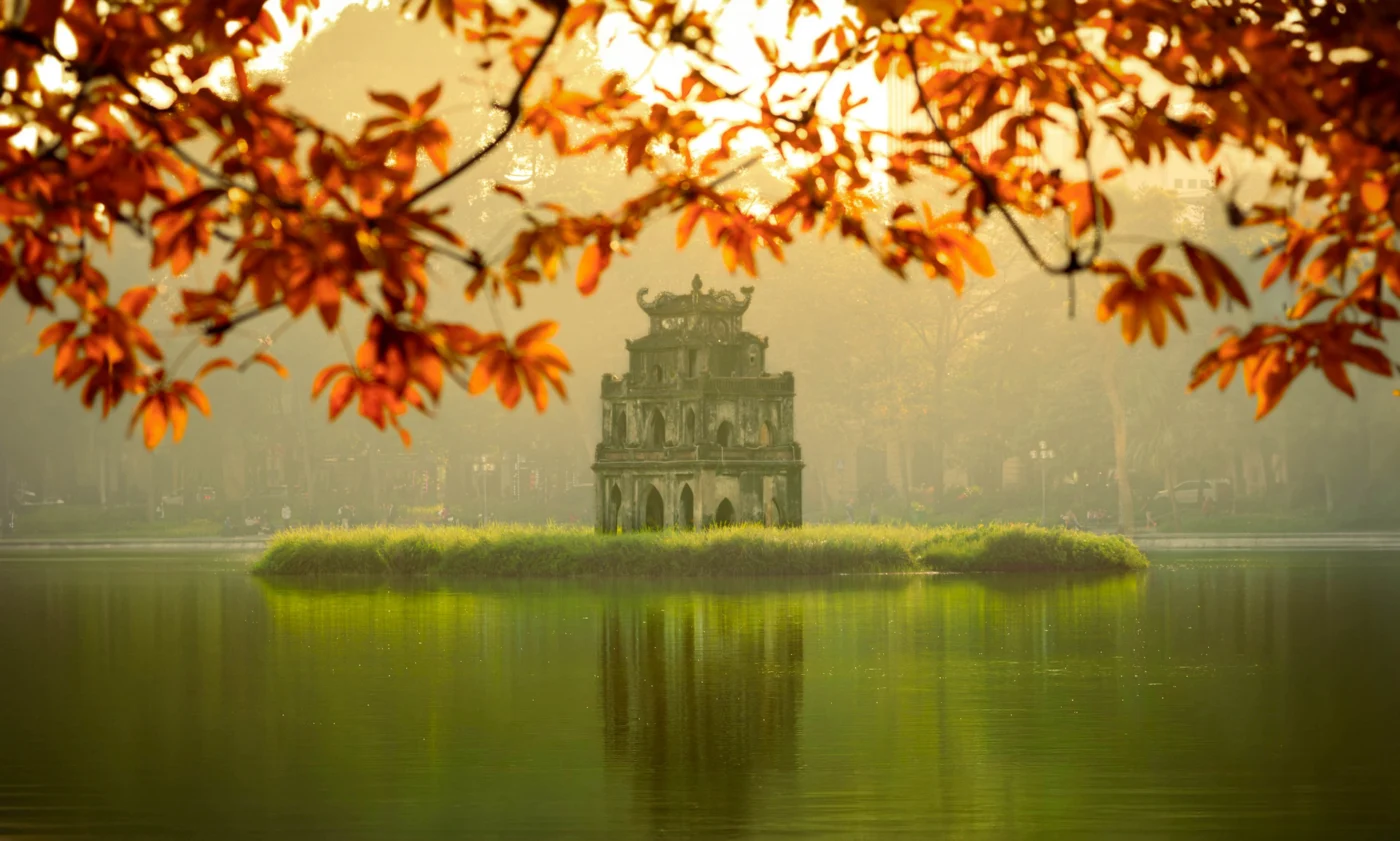 hoan kiem lake turtle tower 1400 | Solo Travel For Women | Sisterhood Travels Group Tours