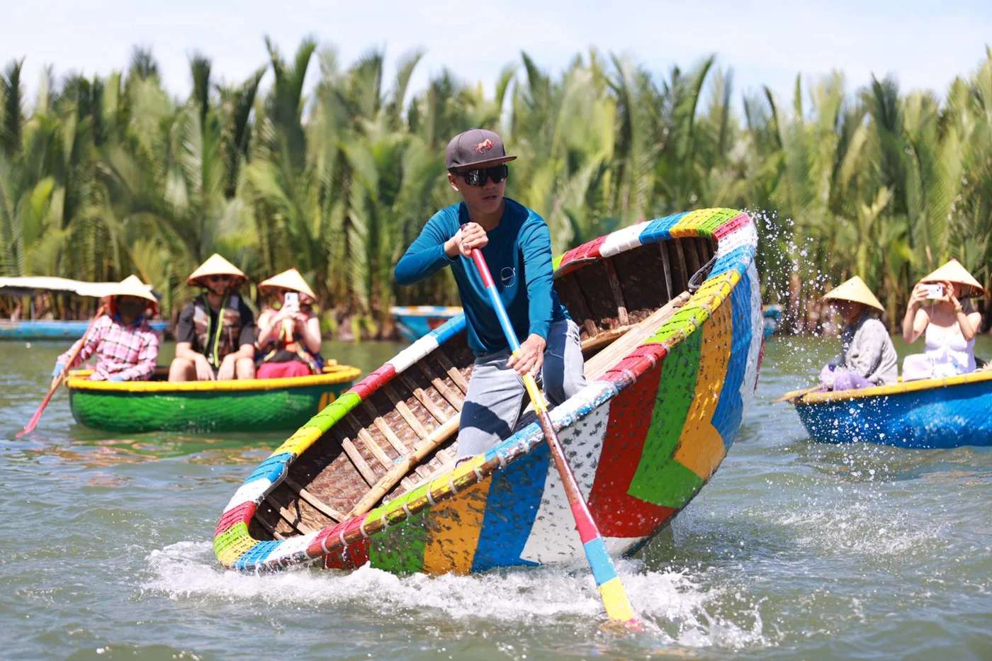 hoi an basket boat fisherman 1400 | Solo Travel For Women | Sisterhood Travels Group Tours