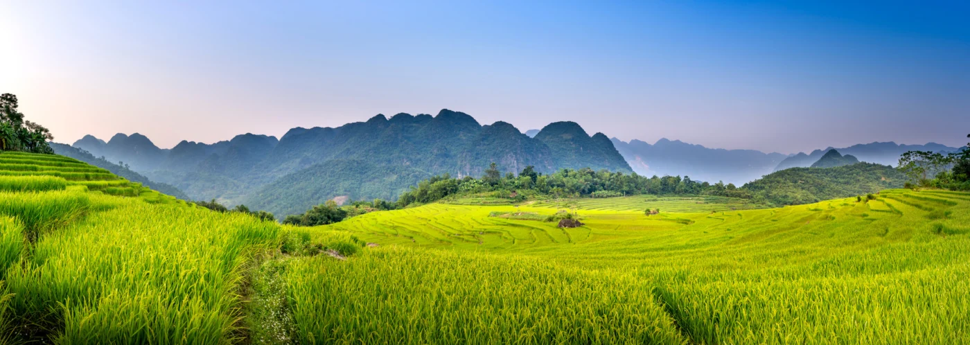 mai chau valley pano 1400 | Solo Travel For Women | Sisterhood Travels Group Tours