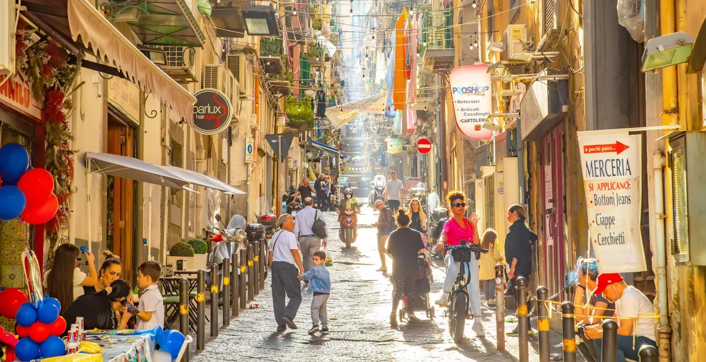 Southern Italy: Amalfi Coast, Matera & Puglia 10 naples italy streets 1400 | Solo Travel For Women | Sisterhood Travels Group Tours