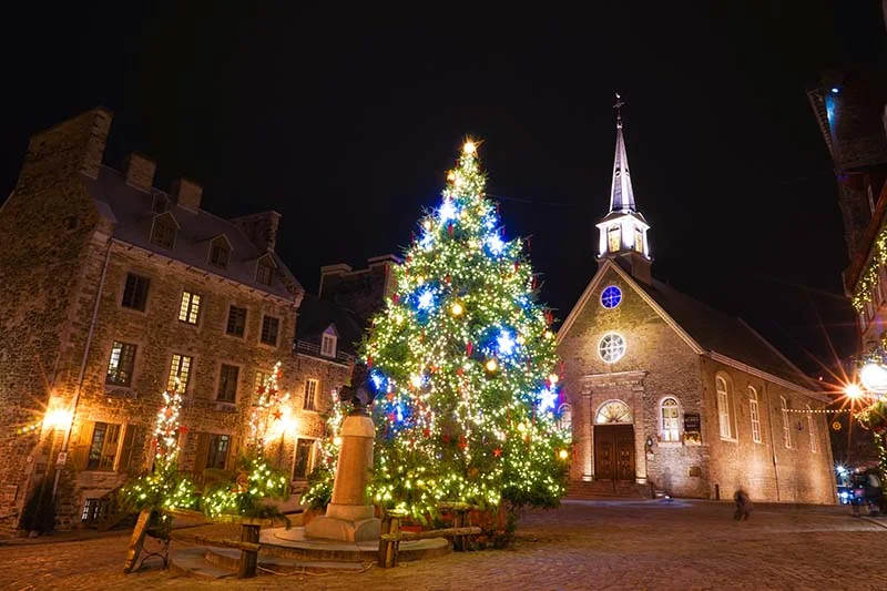 old quebec christmas tree