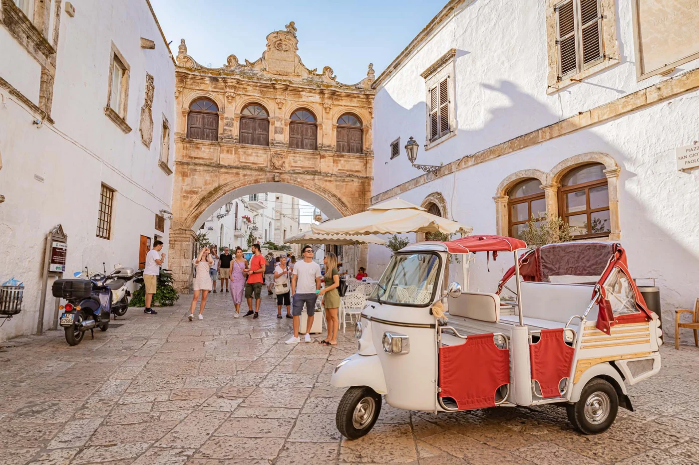 Southern Italy: Amalfi Coast, Matera & Puglia 19 ostuni ape calessino 1400 | Solo Travel For Women | Sisterhood Travels Group Tours