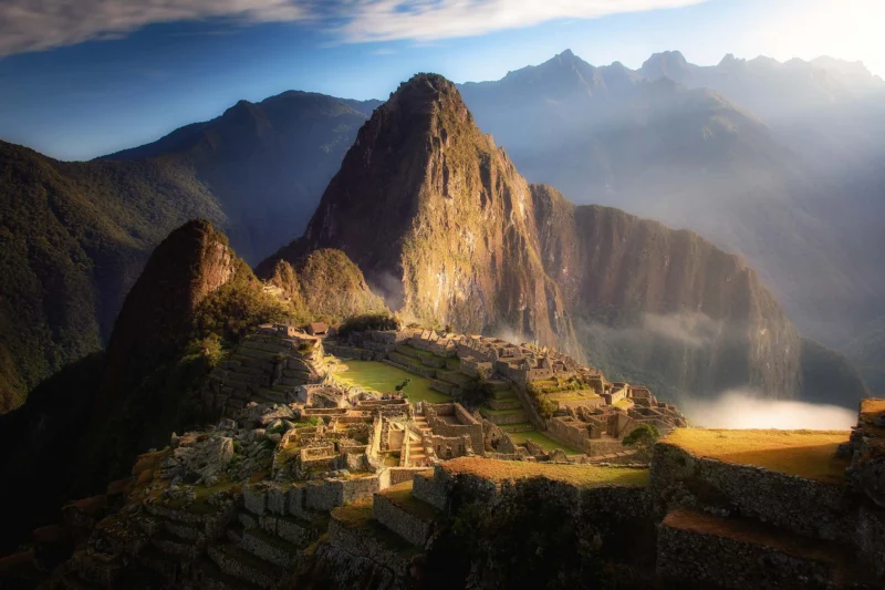 Machu Picchu Ruins Sunset