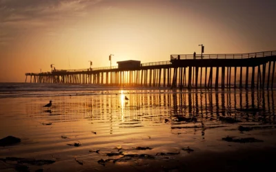 pismo beach sunset