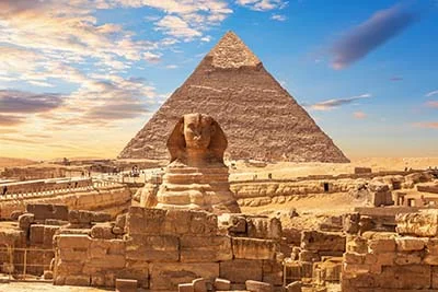 pyramids of giza sphinx