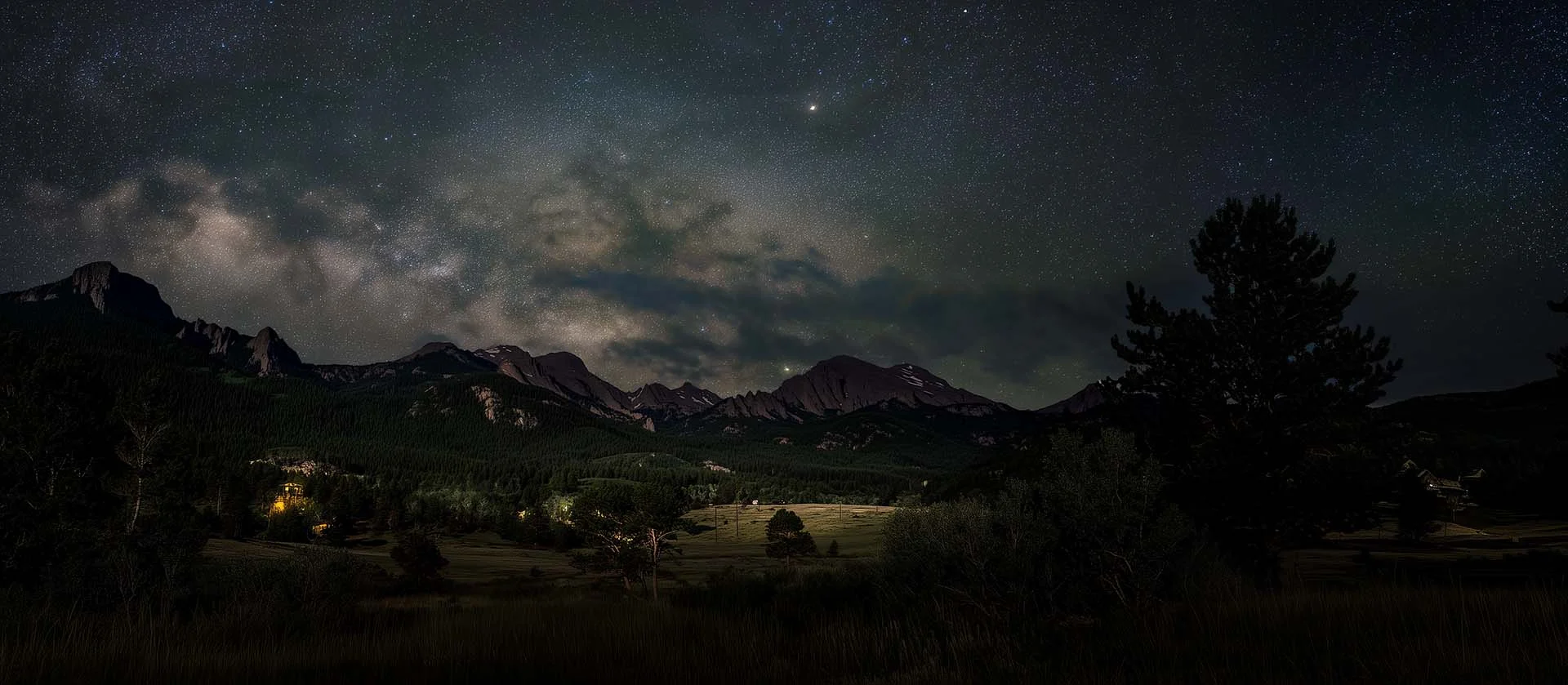 rockies night pano