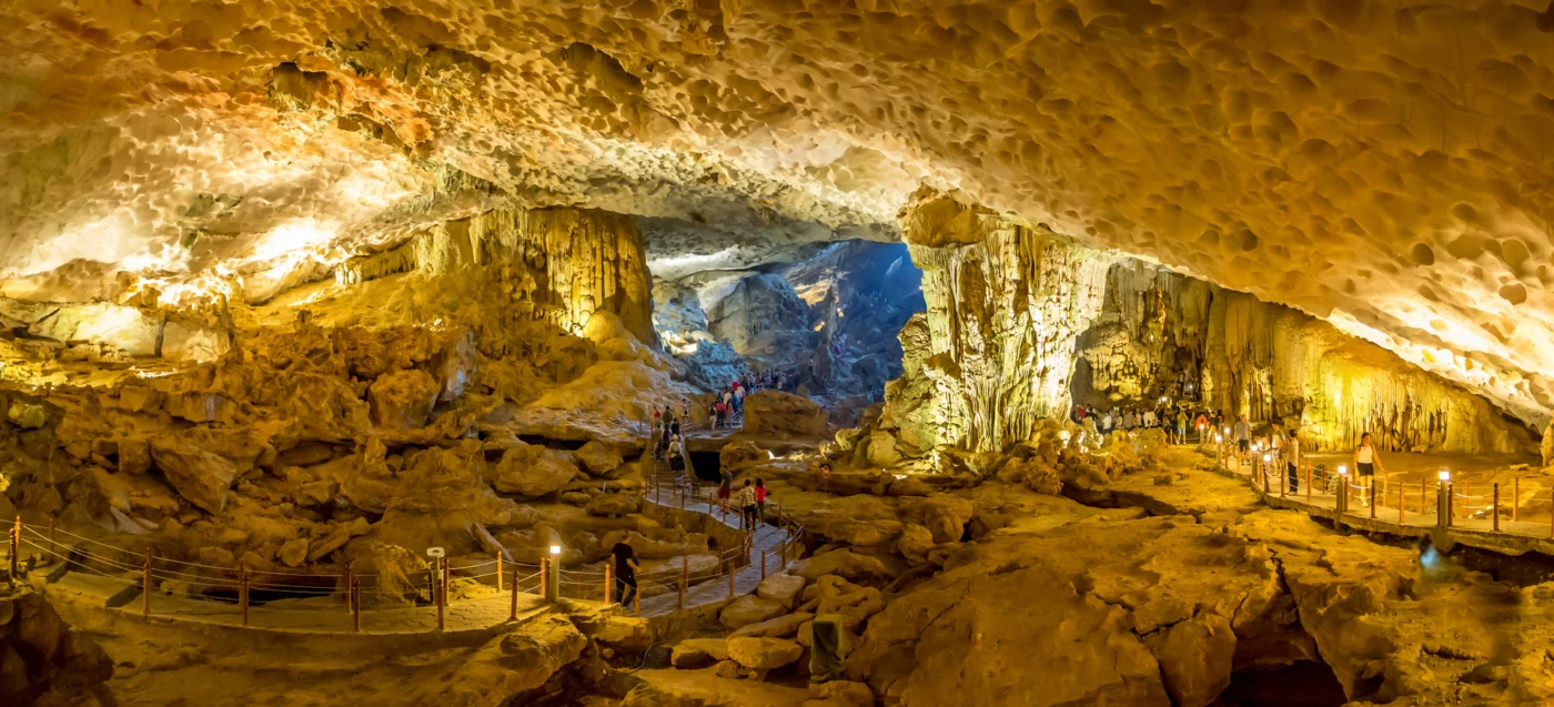 sung sot cave pano 1400 | Solo Travel For Women | Sisterhood Travels Group Tours