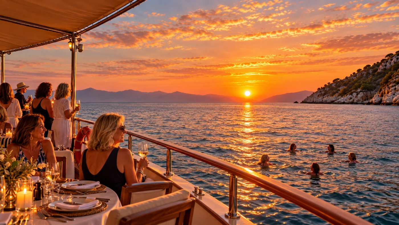 sunset private cruise 1400 | Solo Travel For Women | Sisterhood Travels Group Tours