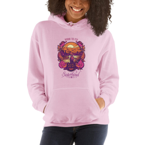 unisex heavy blend hoodie light pink front 64930d84734e9 | Solo Travel For Women | Sisterhood Travels Group Tours