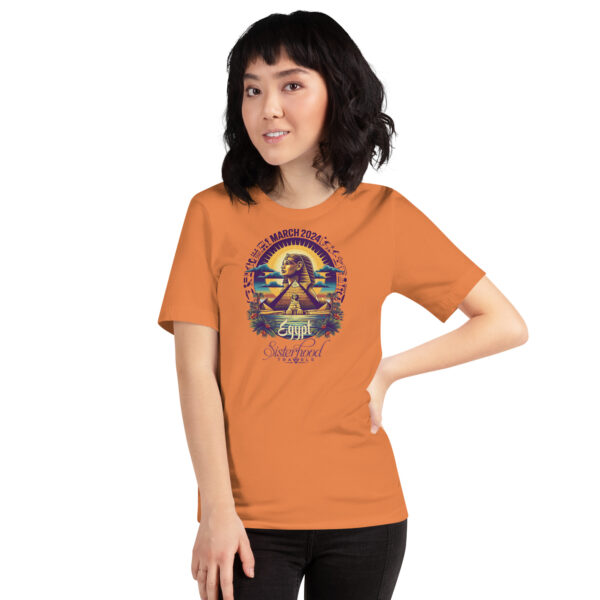 unisex staple t shirt burnt orange front 65c0233eda2be | Solo Travel For Women | Sisterhood Travels Group Tours