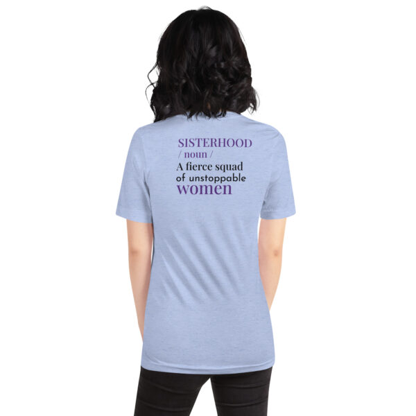 unisex staple t shirt heather blue back 64931490a43dd | Solo Travel For Women | Sisterhood Travels Group Tours