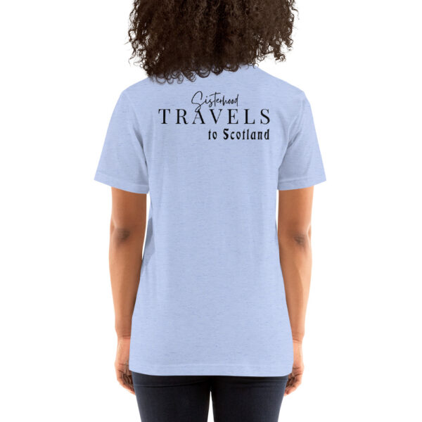 unisex staple t shirt heather blue back 649317983b71e | Solo Travel For Women | Sisterhood Travels Group Tours