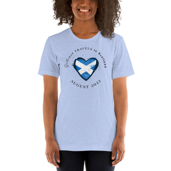 unisex staple t shirt heather blue front 6493179839d20 | Solo Travel For Women | Sisterhood Travels Group Tours