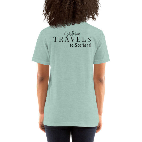 unisex staple t shirt heather prism dusty blue back 6493179835fce | Solo Travel For Women | Sisterhood Travels Group Tours