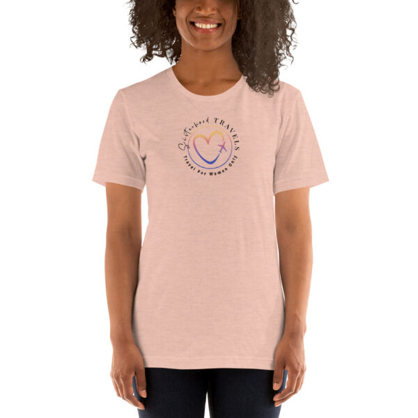 unisex staple t shirt heather prism peach front 6493166b53e5f | Solo Travel For Women | Sisterhood Travels Group Tours
