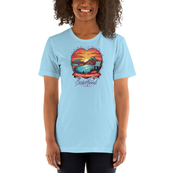 unisex staple t shirt ocean blue front 64b54edf7924d | Solo Travel For Women | Sisterhood Travels Group Tours