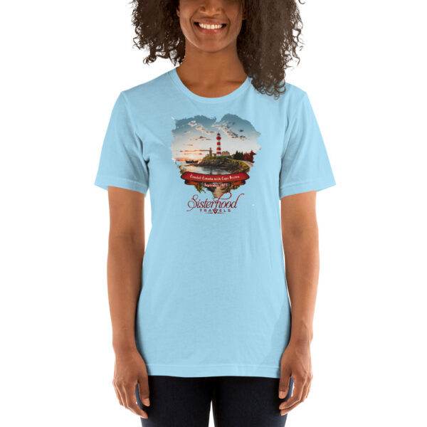 unisex staple t shirt ocean blue front 64d3fe1033e81 | Solo Travel For Women | Sisterhood Travels Group Tours