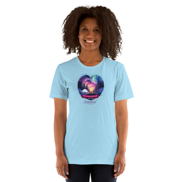 unisex staple t shirt ocean blue front 655e2d2f87c21 | Solo Travel For Women | Sisterhood Travels Group Tours