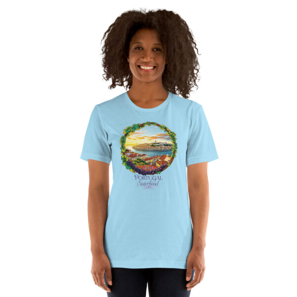 unisex staple t shirt ocean blue front 66bcc6280a662 | Solo Travel For Women | Sisterhood Travels Group Tours