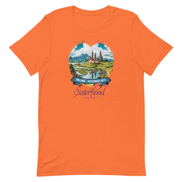 unisex staple t shirt orange front 64d3a0d4be702 | Solo Travel For Women | Sisterhood Travels Group Tours
