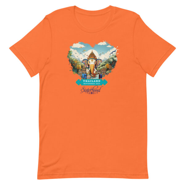 unisex staple t shirt orange front 6514712da0597 | Solo Travel For Women | Sisterhood Travels Group Tours