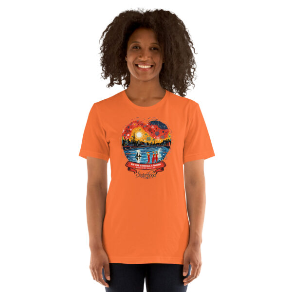 unisex staple t shirt orange front 6543ddc5c9487 | Solo Travel For Women | Sisterhood Travels Group Tours