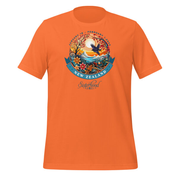 unisex staple t shirt orange front 6557cd478691b | Solo Travel For Women | Sisterhood Travels Group Tours