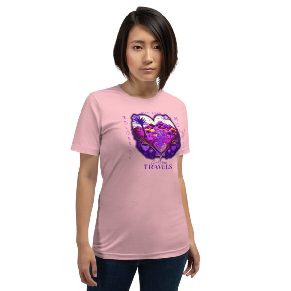 unisex staple t shirt pink front 64930ca54f725 | Solo Travel For Women | Sisterhood Travels Group Tours