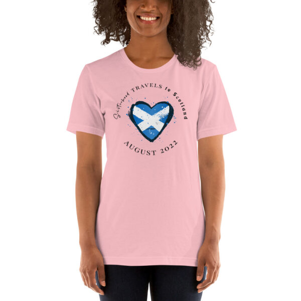 unisex staple t shirt pink front 6493179840917 | Solo Travel For Women | Sisterhood Travels Group Tours