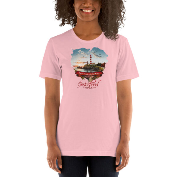 unisex staple t shirt pink front 64d3fe1032926 | Solo Travel For Women | Sisterhood Travels Group Tours